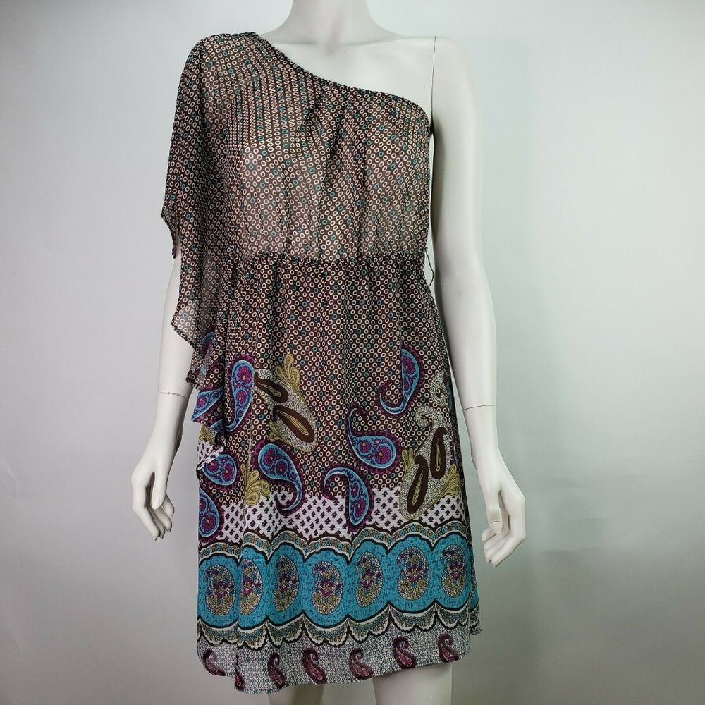 Lulumari One Shoulder Bohemian Dress Meduim